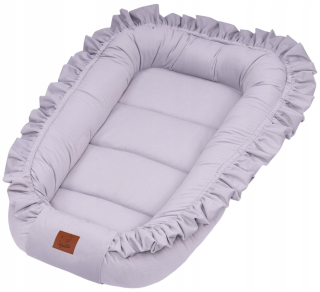 Infantilo Cocoon Baby Velvet s ozdobou sivou farbou