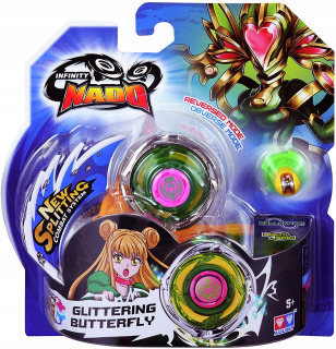 Infinity Nado Super Glitte Ring Butterfly Game