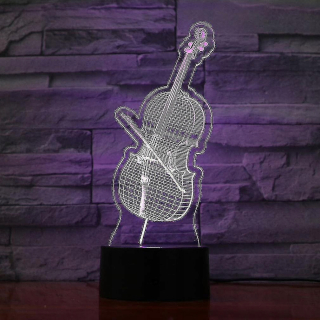 Cello 3D LED nočná ľahká spálňa stola