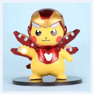Iron Man Pikachu dekorácie bábiky postmon Avengers
