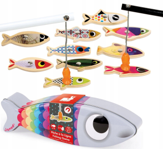 Janod Fishing Set 10x Sardine Magnet