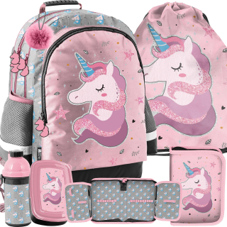 UNICORN School Backpack UniCorn 5in1 Paso Set