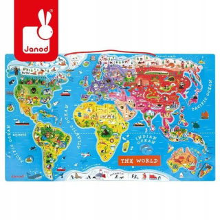 Janod Magnetic Puzzle World Map J05504