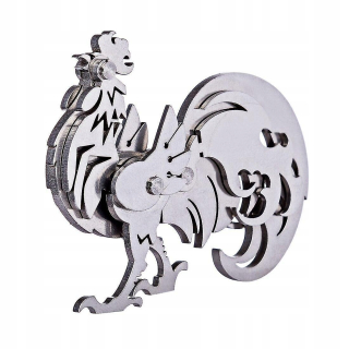 Jigsaw Metal Cock 3D vyrobený z nehrdzavejúcej ocele DIY ZMO