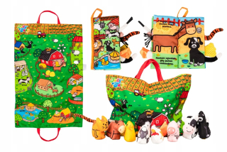 Jollybaby ksiączka vidiecke zvieratá Mata Bag