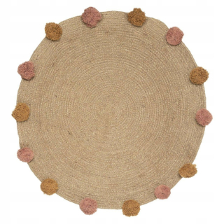 Juta Koberca pre deti pompoms 78 cm