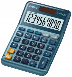 Casio MS-100M kovová kalkulačka Euro Office Kalkulačka