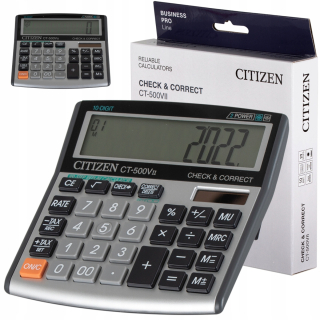 Kalkulačka Citizen CT500 VII. Skontrolujte a vylepšenie
