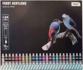 Kayet sada akrylových farieb 24 ks x 18 ml