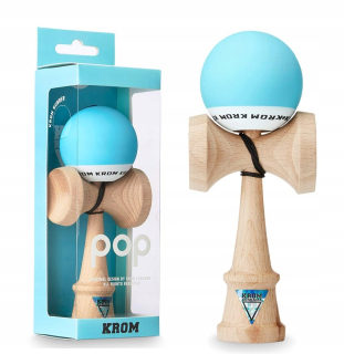 Kendama Krom pop japonská drevená hra svetlo modrá