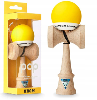 Kendama Krom Pop Original Wooden Game žltá