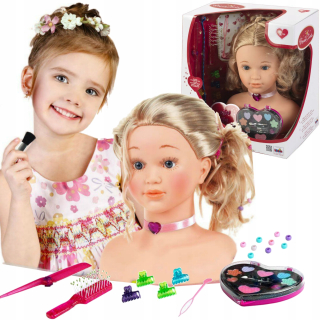 Klein Doll hlava na štýl pre kombináciu make -upu