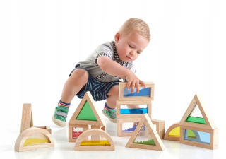 Senzorické drevené bloky - Montessori