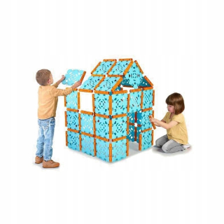 Stavebné bloky puzzle dom pre deti feber