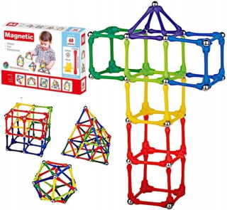 Vzdelávacie magnetické bloky puzzle 40 kusov