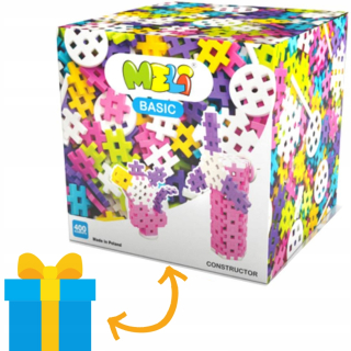 Meli Basic Wafle Constructor 400 El Pink 5+ Blocks