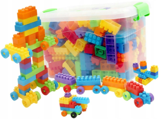Plastové stavebné bloky súprava 450 EL.