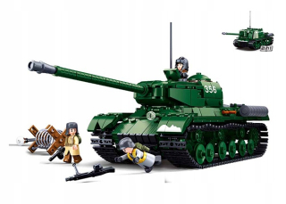 Bloky Sluban Tank 2in1 IS-2 SU152 armáda armády