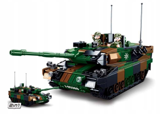 Bloky Sluban Tank Leopard 2A5 Hlavná bitka 2in1