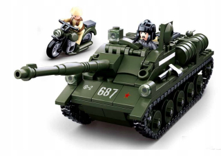 Bloky Sluban Destroyer Tank SU85 Army 338el
