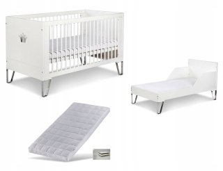 Kluupś Blanka Cot 140x70 Biela +matrac