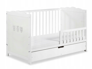 Kluupś Marsell Bed 140x70 White so zábradlím