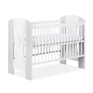 Kluupś Cot Nati Clover Popiel-Biel 120x60