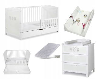 Klupś Marsell White Cott 140x70 Materiál bariéra