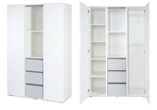 Klupś 3-segmentový šatník Dalia Gray