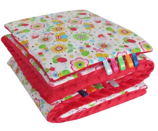 Minky prikrývka Tri -Layer Izolované vzory 100x170
