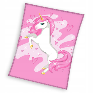 Fleece prikrývka prikrývka Polar Unicorn 150x200 cm