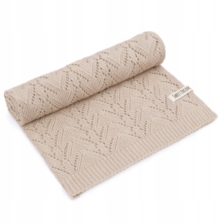Openwork bambusová prikrývka 80x100 béžová superhit!