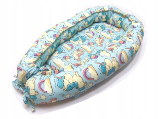 Baby Cotton Cocoon 80x50 cm: Unicorn Green