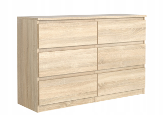 Zásuvky na hrudi 120 cm 6 zásuviek Sonoma Oak od výrobcu!