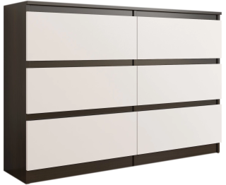 Kufrík 140 cm wenge mix skrinka 6 zásuviek produkt pl