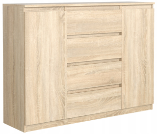 Zásuvky 140 cm 4 zásuvky 2 dvere Sonoma Oak