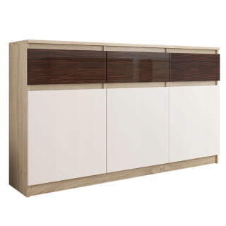 Zásuvky 98 cm skrinka 3 zásuvky Sonoma High Gloss