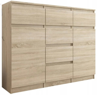 KOMODA 98CM SKRIŇA 6 ZÁSUVKOV SONOMA S62D