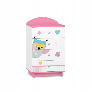 Kuchárka Rozrezák rozprávka pre dievčatá Cod01 Pink Owls UV