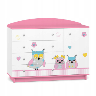 Kuchárka Rozrezák rozprávka pre dievčatá Cod04 Pink Owls UV