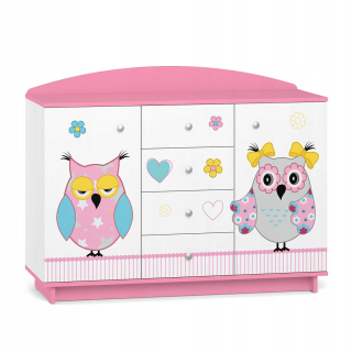Kuchárka Rozrezák rozprávka pre dievčatá Cod06 Pink Owls UV
