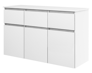 Biela zásuvka 120 cm k2 Priestranná pre miestnosť salón