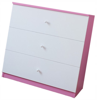 Zásuvky pre dievčatá 3 zásuvky === White Pink
