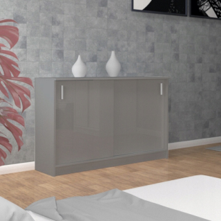 Šedá spálňa kuchára + sivý lesk 126 x 86
