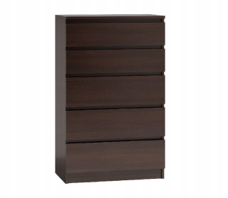 Zásuvky na veľkú skrinku Knižnica 5 zásuviek stôl wenge