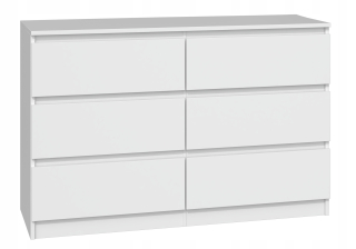 Zásuvky M6 120 400 skrinka 6 zásuviek Malwa White