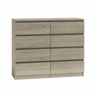 Malwa hrudník zásuviek 120 cm 8 zásuviek Sonoma