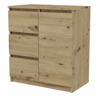 Mariola hrudník zásuviek 1d3s Oak Artisan 3 zásuvky 1 dvere
