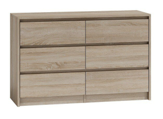 Skrinka na komoda 120 cm Sonoma Oak 6 zásuviek * Nové
