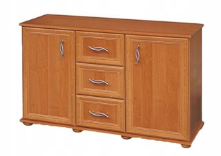 Caulted Cabinet 3 Zásuvky Classic Alder 117 cm